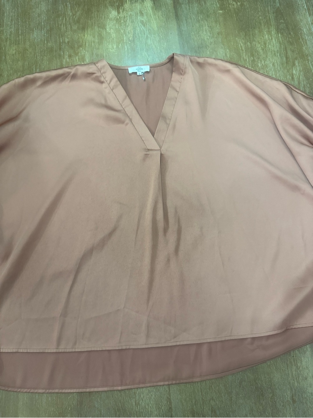 entro Dusty Orange V-Neck Blouse